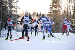 02.12.2023, Lillehammer, Norway (NOR): Johannes Rydzek (GER), Manuel Faisst (GER), Ilkka Herola (FIN), Lukas Greiderer (AUT), (l-r)  - FIS world cup nordic combined men, individual gundersen HS98/10km, Lillehammer (NOR). www.nordicfocus.com. © Authamayou/NordicFocus. Every downloaded picture is fee-liable.