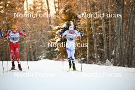 02.12.2023, Lillehammer, Norway (NOR): Franz-Josef Rehrl (AUT), Kasper Moen Flatla (NOR), (l-r)  - FIS world cup nordic combined men, individual gundersen HS98/10km, Lillehammer (NOR). www.nordicfocus.com. © Authamayou/NordicFocus. Every downloaded picture is fee-liable.