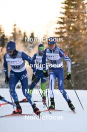 02.12.2023, Lillehammer, Norway (NOR): Stephen Schumann (USA), Wille Karhumaa (FIN), (l-r)  - FIS world cup nordic combined men, individual gundersen HS98/10km, Lillehammer (NOR). www.nordicfocus.com. © Authamayou/NordicFocus. Every downloaded picture is fee-liable.