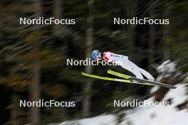 16.12.2023, Ramsau, Austria (AUT): Vinzenz Geiger (GER) - FIS world cup nordic combined men, compact HS98/7.5km, Ramsau (AUT). www.nordicfocus.com. © Volk/NordicFocus. Every downloaded picture is fee-liable.