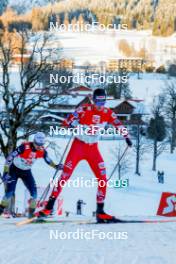 16.12.2023, Ramsau, Austria (AUT): Paul Walcher (AUT) - FIS world cup nordic combined men, compact HS98/7.5km, Ramsau (AUT). www.nordicfocus.com. © Volk/NordicFocus. Every downloaded picture is fee-liable.