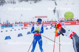 15.12.2023, Ramsau, Austria (AUT): Stephen Schumann (USA) - FIS world cup nordic combined men, mass HS98/10km, Ramsau (AUT). www.nordicfocus.com. © Volk/NordicFocus. Every downloaded picture is fee-liable.