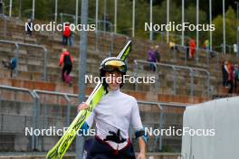 14.10.2023, Klingenthal, Germany (GER): Moritz Dzialas (GER) - German Championships Nordic Combined men and women, individual gundersen HS140/10km men, Klingenthal (GER). www.nordicfocus.com. © Volk/NordicFocus. Every downloaded picture is fee-liable.