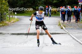 14.10.2023, Klingenthal, Germany (GER): Terence Weber (GER) - German Championships Nordic Combined men and women, individual gundersen HS140/10km men, Klingenthal (GER). www.nordicfocus.com. © Volk/NordicFocus. Every downloaded picture is fee-liable.