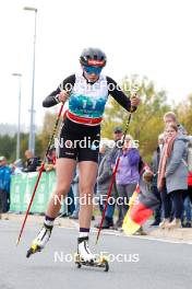 14.10.2023, Klingenthal, Germany (GER): Sofia Eggensberger (GER) - German Championships Nordic Combined men and women, individual gundersen HS85/5km women, Klingenthal (GER). www.nordicfocus.com. © Volk/NordicFocus. Every downloaded picture is fee-liable.