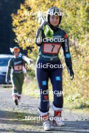15.10.2023, Klingenthal, Germany (GER): Ronja Loh (GER) - German Championships Nordic Combined men and women, team sprint HS85/7.5km women, Klingenthal (GER). www.nordicfocus.com. © Volk/NordicFocus. Every downloaded picture is fee-liable.