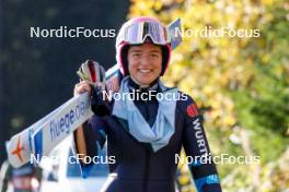 15.10.2023, Klingenthal, Germany (GER): Nathalie Armbruster (GER) - German Championships Nordic Combined men and women, team sprint HS85/7.5km women, Klingenthal (GER). www.nordicfocus.com. © Volk/NordicFocus. Every downloaded picture is fee-liable.