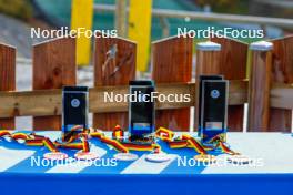 15.10.2023, Klingenthal, Germany (GER): ceremony, medals, trophy   - German Championships Nordic Combined men and women, team sprint HS85/7.5km women, Klingenthal (GER). www.nordicfocus.com. © Volk/NordicFocus. Every downloaded picture is fee-liable.