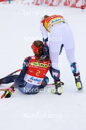 28.01.2023, Seefeld, Austria (AUT): Nathalie Armbruster (GER), Gyda Westvold Hansen (NOR), (l-r)  - FIS world cup nordic combined women, individual gundersen HS109/5km, Seefeld (AUT). www.nordicfocus.com. © Volk/NordicFocus. Every downloaded picture is fee-liable.
