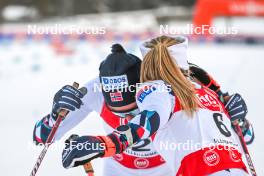 01.12.2023, Lillehammer, Norway (NOR): Mari Leinan Lund (NOR), Ida Marie Hagen (NOR), (l-r)  - FIS world cup nordic combined women, individual gundersen HS98/5km, Lillehammer (NOR). www.nordicfocus.com. © Authamayou/NordicFocus. Every downloaded picture is fee-liable.