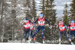01.12.2023, Lillehammer, Norway (NOR): Yuna Kasai (JPN), Daniela Dejori (ITA), Anju Nakamura (JPN), (l-r)  - FIS world cup nordic combined women, individual gundersen HS98/5km, Lillehammer (NOR). www.nordicfocus.com. © Authamayou/NordicFocus. Every downloaded picture is fee-liable.