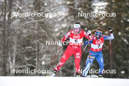 01.12.2023, Lillehammer, Norway (NOR): Lisa Hirner (AUT), Minja Korhonen (FIN), (l-r)  - FIS world cup nordic combined women, individual gundersen HS98/5km, Lillehammer (NOR). www.nordicfocus.com. © Authamayou/NordicFocus. Every downloaded picture is fee-liable.