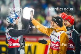 17.12.2023, Engelberg, Switzerland (SUI): Andreas Wellinger (GER), Philipp Raimund (GER), (l-r)  - FIS world cup ski jumping men, individual HS140, Engelberg (SUI). www.nordicfocus.com. © Thibaut/NordicFocus. Every downloaded picture is fee-liable