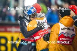 17.12.2023, Engelberg, Switzerland (SUI): Andreas Wellinger (GER), Stephan Leyhe (GER), (l-r)  - FIS world cup ski jumping men, individual HS140, Engelberg (SUI). www.nordicfocus.com. © Thibaut/NordicFocus. Every downloaded picture is fee-liable