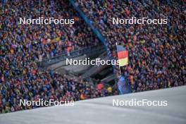 29.12.2023, Oberstdorf, Germany (GER): feature : German Flag Over the Grandstand - FIS world cup ski jumping men, four hills tournament, individual HS137, Oberstdorf (GER). www.nordicfocus.com. © Reichert/NordicFocus. Every downloaded picture is fee-liable.