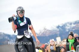 31.12.2023, Garmisch, Germany (GER): Andrea Campregher (ITA) - FIS world cup ski jumping men, four hills tournament, individual HS142, Garmisch (GER). www.nordicfocus.com. © Reichert/NordicFocus. Every downloaded picture is fee-liable.