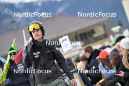 31.12.2023, Garmisch, Germany (GER): Casey Larson (USA) - FIS world cup ski jumping men, four hills tournament, individual HS142, Garmisch (GER). www.nordicfocus.com. © Reichert/NordicFocus. Every downloaded picture is fee-liable.