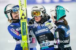 13.03.2023, Lillehammer, Norway (NOR): Nika Kriznar (SLO), Ema Klinec (SLO), Katra Komar (SLO), (l-r)  - FIS world cup ski jumping women, individual HS140, Lillehammer (NOR). www.nordicfocus.com. © Thibaut/NordicFocus. Every downloaded picture is fee-liable.
