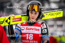 14.12.2023, Engelberg, Switzerland (SUI): Emma Chervet (FRA) - FIS world cup ski jumping women, training, Engelberg (SUI). www.nordicfocus.com. © Thibaut/NordicFocus. Every downloaded picture is fee-liable