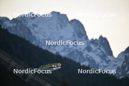 30.12.2023, Garmisch, Germany (GER): Julia Kykkaenen (FIN) - FIS world cup ski jumping women, individual HS142, Garmisch (GER). www.nordicfocus.com. © Reichert/NordicFocus. Every downloaded picture is fee-liable