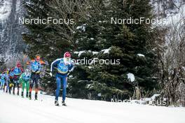 29.01.2023, Trentino, Italy (ITA): Haakon Fossum Holden (NOR), +103+, (l-r) - Ski Classics Marcialonga, Trentino (ITA). www.nordicfocus.com. © Vanzetta/NordicFocus. Every downloaded picture is fee-liable.