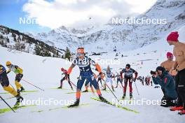 10.12.2023, Bad Gastein, Austria (AUT): Max Novak (SWE), Juuso Maekelae (GER), (l-r) - Ski Classics Bad Gastein Criterium - Bad Gastein (AUT). www.nordicfocus.com. © Reichert/NordicFocus. Every downloaded picture is fee-liable.