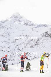 10.12.2023, Bad Gastein, Austria (AUT): Kasper Stadaas (NOR), Johan Hoel (NOR), Alfred Buskqvist (SWE), (l-r) - Ski Classics Bad Gastein Criterium - Bad Gastein (AUT). www.nordicfocus.com. © Reichert/NordicFocus. Every downloaded picture is fee-liable.