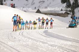 10.12.2023, Bad Gastein, Austria (AUT): Silje Oeyre Slind (NOR), Karolina Hedenstroem (SWE), Ida Dahl (SWE), Hedda Baangman (SWE), Frida Erkers (SWE), Kati Roivas (FIN), Julie Kvale Stoestad (NOR), Sofie Elebro (SWE), Oona Kettunen (FIN), (l-r) - Ski Classics Bad Gastein Criterium - Bad Gastein (AUT). www.nordicfocus.com. © Reichert/NordicFocus. Every downloaded picture is fee-liable.
