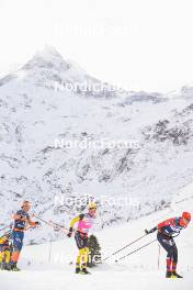 10.12.2023, Bad Gastein, Austria (AUT): Max Novak (SWE), Amund Riege (NOR), Kasper Stadaas (NOR), (l-r) - Ski Classics Bad Gastein Criterium - Bad Gastein (AUT). www.nordicfocus.com. © Reichert/NordicFocus. Every downloaded picture is fee-liable.