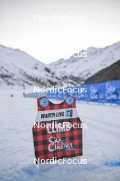 16.12.2023, Val Venosta, Italy (ITA): feature: climb sign - Ski Classics La Venosta Criterium - Val Venosta (ITA). www.nordicfocus.com. © Reichert/NordicFocus. Every downloaded picture is fee-liable.