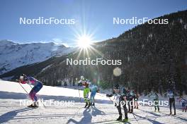 16.12.2023, Val Venosta, Italy (ITA): Klas Nilsson (SWE), Thomas Bing (GER), Jan Srail (CZE), Hans Petter Rolke (NOR), Magnus Vesterheim (NOR), (l-r) - Ski Classics La Venosta Criterium - Val Venosta (ITA). www.nordicfocus.com. © Reichert/NordicFocus. Every downloaded picture is fee-liable.