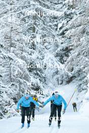 15.12.2023, Val Venosta, Italy (ITA): Fabian Stocek (CZE), Petr Kolaja (CZE), (l-r) - Ski Classics La Venosta Criterium - Val Venosta (ITA). www.nordicfocus.com. © Reichert/NordicFocus. Every downloaded picture is fee-liable.