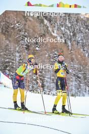 16.12.2023, Val Venosta, Italy (ITA): Emilie Fleten (NOR), Ida Dahl (SWE), (l-r) - Ski Classics La Venosta Criterium - Val Venosta (ITA). www.nordicfocus.com. © Reichert/NordicFocus. Every downloaded picture is fee-liable.