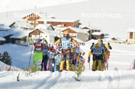 16.12.2023, Val Venosta, Italy (ITA): Thomas Bing (GER), Herman Paus (NOR), Johannes Ekloef (SWE), (l-r) - Ski Classics La Venosta Criterium - Val Venosta (ITA). www.nordicfocus.com. © Reichert/NordicFocus. Every downloaded picture is fee-liable.