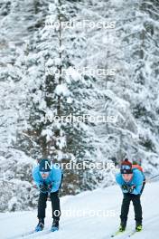 15.12.2023, Val Venosta, Italy (ITA): Simen Ramstad (NOR), Johannes Kuchl (GER), (l-r) - Ski Classics La Venosta Criterium - Val Venosta (ITA). www.nordicfocus.com. © Reichert/NordicFocus. Every downloaded picture is fee-liable.