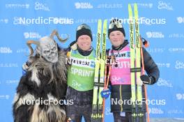 16.12.2023, Val Venosta, Italy (ITA): Alfred Buskqvist (SWE), Amund Riege (NOR), (l-r) - Ski Classics La Venosta Criterium - Val Venosta (ITA). www.nordicfocus.com. © Reichert/NordicFocus. Every downloaded picture is fee-liable.