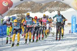 16.12.2023, Val Venosta, Italy (ITA): Amund Riege (NOR), Fredrik Helgestad (NOR), (l-r) - Ski Classics La Venosta Criterium - Val Venosta (ITA). www.nordicfocus.com. © Reichert/NordicFocus. Every downloaded picture is fee-liable.