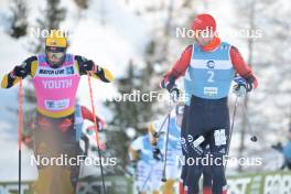 16.12.2023, Val Venosta, Italy (ITA): Amund Riege (NOR), Andreas Nygaard (NOR), (l-r) - Ski Classics La Venosta Criterium - Val Venosta (ITA). www.nordicfocus.com. © Reichert/NordicFocus. Every downloaded picture is fee-liable.