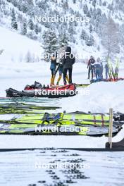 15.12.2023, Val Venosta, Italy (ITA): feature: ski testing, Fischer, Madshus, Rossignol, Kaestle- Ski Classics La Venosta Criterium - Val Venosta (ITA). www.nordicfocus.com. © Reichert/NordicFocus. Every downloaded picture is fee-liable.