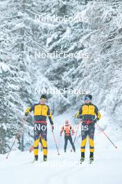 15.12.2023, Val Venosta, Italy (ITA): Amund Riege (NOR), Alfred Buskqvist (SWE), (l-r) - Ski Classics La Venosta Criterium - Val Venosta (ITA). www.nordicfocus.com. © Reichert/NordicFocus. Every downloaded picture is fee-liable.