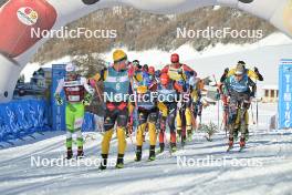 16.12.2023, Val Venosta, Italy (ITA): Thomas Bing (GER), Johan Hoel (NOR), Fredrik Helgestad (NOR), (l-r) - Ski Classics La Venosta Criterium - Val Venosta (ITA). www.nordicfocus.com. © Reichert/NordicFocus. Every downloaded picture is fee-liable.