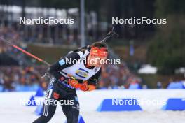 06.01.2024, Oberhof, Germany (GER): Philipp Horn (GER) - IBU World Cup Biathlon, pursuit men, Oberhof (GER). www.nordicfocus.com. © Manzoni/NordicFocus. Every downloaded picture is fee-liable.