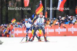 06.01.2024, Oberhof, Germany (GER): Roman Rees (GER) - IBU World Cup Biathlon, pursuit men, Oberhof (GER). www.nordicfocus.com. © Manzoni/NordicFocus. Every downloaded picture is fee-liable.