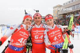 06.01.2024, Oberhof, Germany (GER): Anna Maka (POL), Joanna Jakiela (POL), Natalia Sidorowicz (POL), (l-r) - IBU World Cup Biathlon, pursuit women, Oberhof (GER). www.nordicfocus.com. © Manzoni/NordicFocus. Every downloaded picture is fee-liable.