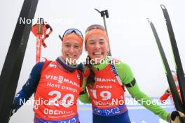 06.01.2024, Oberhof, Germany (GER): Polona Klemencic (SLO), Anamarija Lampic (SLO), (l-r) - IBU World Cup Biathlon, pursuit women, Oberhof (GER). www.nordicfocus.com. © Manzoni/NordicFocus. Every downloaded picture is fee-liable.