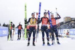 06.01.2024, Oberhof, Germany (GER): Justine Braisaz-Bouchet (FRA), Julia Simon (FRA), Ingrid Landmark Tandrevold (NOR), (l-r) - IBU World Cup Biathlon, pursuit women, Oberhof (GER). www.nordicfocus.com. © Manzoni/NordicFocus. Every downloaded picture is fee-liable.