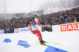 07.01.2024, Oberhof, Germany (GER): Felix Leitner (AUT) - IBU World Cup Biathlon, relay men, Oberhof (GER). www.nordicfocus.com. © Manzoni/NordicFocus. Every downloaded picture is fee-liable.