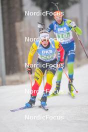 07.01.2024, Oberhof, Germany (GER): Thierry Langer (BEL) - IBU World Cup Biathlon, relay men, Oberhof (GER). www.nordicfocus.com. © Thibaut/NordicFocus. Every downloaded picture is fee-liable.
