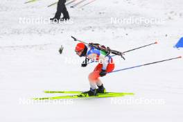 07.01.2024, Oberhof, Germany (GER): Joscha Burkhalter (SUI) - IBU World Cup Biathlon, relay men, Oberhof (GER). www.nordicfocus.com. © Manzoni/NordicFocus. Every downloaded picture is fee-liable.