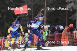 07.01.2024, Oberhof, Germany (GER): Linn Persson (SWE), Justine Braisaz-Bouchet (FRA), (l-r) - IBU World Cup Biathlon, relay women, Oberhof (GER). www.nordicfocus.com. © Manzoni/NordicFocus. Every downloaded picture is fee-liable.